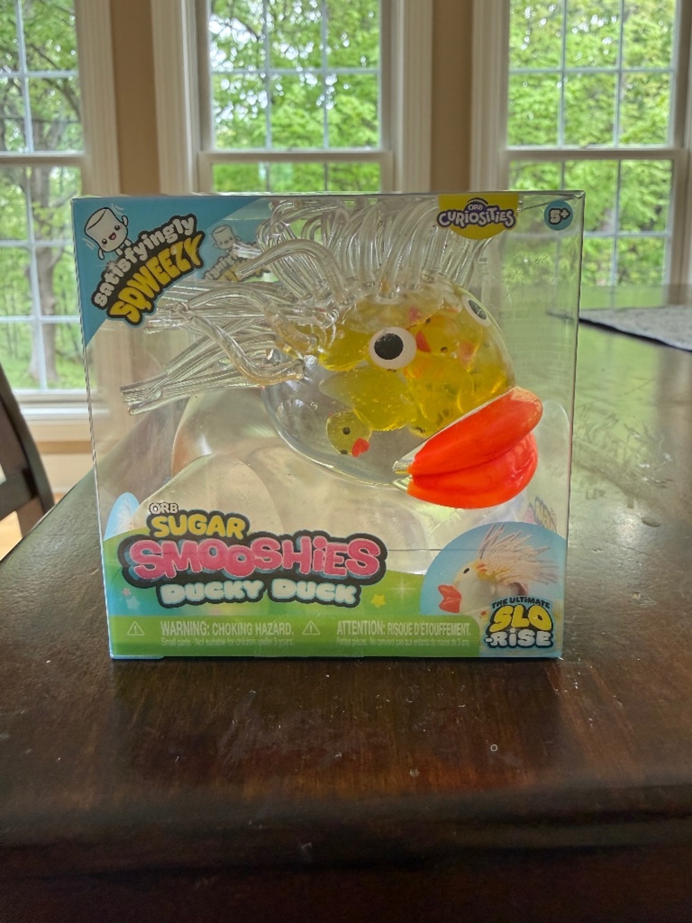 Sugar Smooshies Ducky Duck Kids Toy - Clear/Yellow